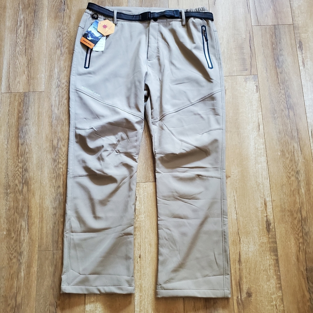 NWT Moerdeng KHAKI Insulated Pants Mens Size XL Warm Keeper